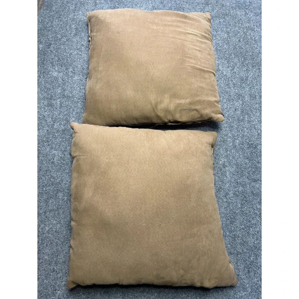 Tapestry Accent Pillows Brown Set of 2 16